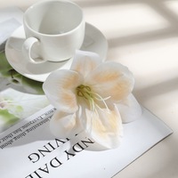 12 Cm Kepala Bunga Lily Sutra DIY Gaya Segar Bahan Jepit Rambut Aksesoris Dekorasi Bunga Fotografi Rumah