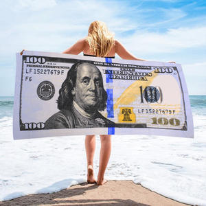 Microfiber Digitaal Printen Dolfijn Strandlaken Lichtgewicht Zandbestendig Strandlaken Zomer Strandlaken - Product Image 1