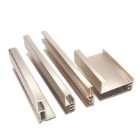 Profils d'extrusion en aluminium 6063 T5 T6 gris anodisé à rupture de pont thermique pour fenêtres et portes