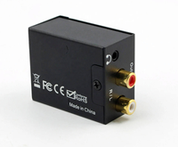 Convertisseur audio numérique-analogique en promotion : Adaptateur SPDIF Coaxial Toslink Optique vers RCA L/R et 3,5 mm avec câble d'alimentation pour PS3
