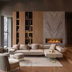 <span class=keywords><strong>Chimenea</strong></span> Eléctrica de Vapor Interior de Lujo Personalizada, Inteligente, 0.8/1/1.2/1.5/1.8/2m, <span class=keywords><strong>Chimenea</strong></span> Lineal 3D Negra con Nebulización de Agua - Product Image 5