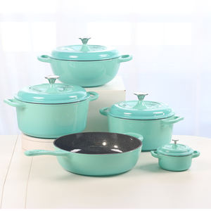 QulenoThe Duke Collection Set combine plusieurs modè<span class=keywords><strong>les</strong></span>, Coo Pot, Fry Pot, Sauté Pot Cast Iron Enamel Set - Product Image 4