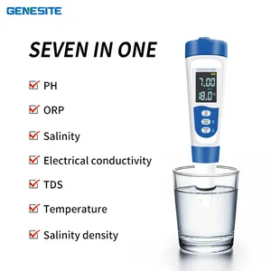جهاز فحص جودة المياه 7 في 1 محلل جودة مياه الشرب مقياس الراتنج قلم فحص جودة المياه