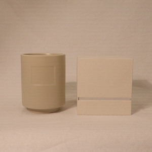 <span class=keywords><strong>Set</strong></span> di Portacandele Votive in Ceramica Beige Minimalista con Area Etichetta Vuota, Decorazione Natalizia Ecologica per la Casa, Regalo di Lusso, Etichetta Privata - Product Image 5