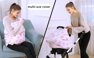 Cubierta de Lactancia para Niños y Niñas, Bonitas Fundas para Asientos de Coche con Diseño de Elefante - Product Image 6