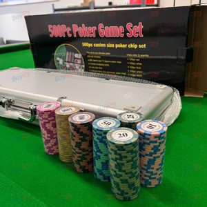 Fiches da <span class=keywords><strong>Poker</strong></span> Monte Carlo da 10g o 14g e 40mm in Clay a Tre Toni a Prezzo Conveniente con Basso MOQ, Logo e Ceramica Personalizzati - Product Image 6