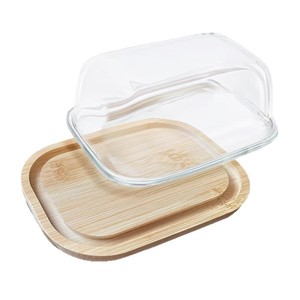 Mantequillera Rectangular de Bambú con Tapa, a Prueba de Humedad, para Conservar la Frescura de los Alimentos, Almacenamiento de Alimentos para la Cocina - Product Image 2