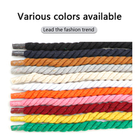 Af1 Lacets Épais en Coton Tressé Ronds de 10mm, Couleur Personnalisée, Grands Lacets pour Chaussures Basses