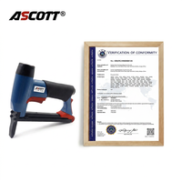 Agrafeuse pneumatique ASCOTT série 71 pour tapisserie, avec agrafes de 6 à 16 mm 22GA, agrafeuse à fil fin pour outils de travail du bois