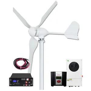 CE orizzontale 5kw 10kw generatore eolico sistema di turbine eoliche con controller e inverter