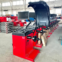 Équilibreuse de pneus 3D Boscar avec écran LCD 28 pouces et localisation laser, machine d'équilibrage de roues de voiture haute précision, poids max. des roues 70 kg
