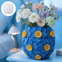 Moule en silicone Poupier du soleil pour bougies, pots de fleurs et décorations DIY, outil de moulage GJHP170 90x86x82mm, taille du modèle artisanal