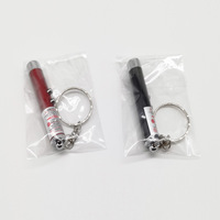 Jouet personnalisé 2-en-1 pour chat, lumière Laser rouge, stylo pointeur LED, lampe de poche blanche, porte-clés
