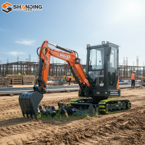 ขายตรงจากโรงงาน SHANDING รถขุดขนาดเล็กดีเซลสำหรับการเกษตร 2.5-3 ตัน พร้อมห้องโดยสาร PLC รางยาง เครื่องยนต์ ปั๊ม และเกียร์บ็อกซ์ - Product Image 1