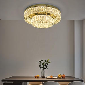 Vintage Luxury vàng pha lê LED ánh sáng Trần cho chiếu sáng thanh lịch trang trí nội thất khách sạn - Product Image 4