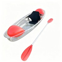 Kayak transparent individuel 6g avec siège en tissu et bouée flottante