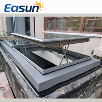 Moustiquaire électrique automatique pour lucarne, étanche, avec moteur invisible, cadre en alliage d'aluminium, conception isolée, anti-insectes