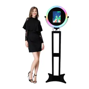 Rgb regolabile anello Led luce Photobooth Social Booth Roamer specchio magico Selfie Booth per Ipad foto Booth