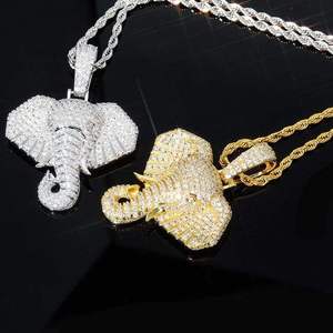 Pendentif Hip Hop de Luxe en Moissanite et Diamant, en Argent Sterling 925, Bijou Statement Sertie de Pierres pour Hommes et Femmes, Cadeau de Fête Tendance - Product Image 1