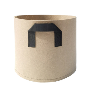 Bolsa de cultivo de patata de fieltro de <span class=keywords><strong>mango</strong></span> de planta de jardín, maceta de tela negra para tomate de seta de flor orgánica, 10 45 50 100 200 galones - Product Image 5