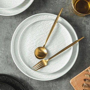 Plato de carne y ensalada japonés moderno de 8,5/10,5 pulgadas, platos de gres de <span class=keywords><strong>roca</strong></span> <span class=keywords><strong>occidental</strong></span>, platos de porcelana para uso doméstico y hotelero - Product Image 3