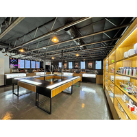 Meubles de magasin de vente au détail personnalisés en usine, vitrine en bois pour la vente de produits de fumée, vitrine de magasin de produits de fumée