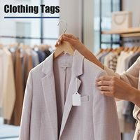 Étiquettes de prix personnalisées en papier blanc pour vêtements et produits, compatibles avec les pistolets d'étiquetage