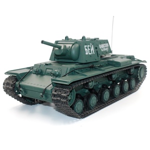 3878-1 Char lourd soviétique <span class=keywords><strong>KV</strong></span>-1S, modèle militaire, char télécommandé 2,4 GHz, IR+BB, avec fumée, jouets DIY, cadeaux MT - Product Image 1