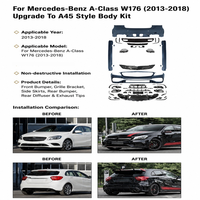 Kit de carrosserie avant et arrière style 45 pour Mercedes-Benz Classe A W176 2013-2018 – Kit de conversion en gros