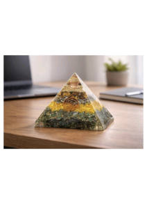 Pyramide d'orgonite de qualité supérieure - Attire l'argent, la prospérité et l'abondance, protection, décoration intérieure et cadeau - Product Image 3