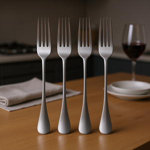 Tenedores de mesa Manemi, 20 piezas, 2.65 cm, acero inoxidable, duraderos, modernos, de lujo, para fiestas. - Product Image 2