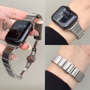 Correa Elegante y Delgada de Metal Dorado Lionorm para Mujer, Brazalete de Cadena Ajustable y Elegante para Reloj <span class=keywords><strong>Apple</strong></span> IWatch 10/9/8/7/6/5 - Product Image 5