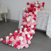 Arrangement floral en cascade de soie artificielle de luxe pour la décoration de table de mariage, événement nuptial, fête, cérémonie