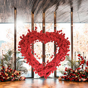 <span class=keywords><strong>Arco</strong></span> Nuziale a Forma di Cuore Fatto a Mano di Alta Qualità 2024, <span class=keywords><strong>Arco</strong></span> Floreale in Tessuto di Seta a Prezzo Conveniente - Product Image 4