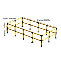 Système de barrières de sécurité amovibles pour entrepôts, barrières de protection modulaires à boulons