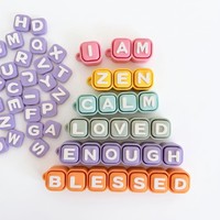 Keyboard Mekanik Fidget Clicker Pabrik Grosir Kustom Tombol Alfabet Mainan Fidget Pereda Stres Mainan Gantungan Kunci Sensorik