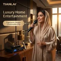 TL-K400 Profesyonel UHF Kablosuz Mikrofon Sistemi, DSP Mikserli Bluetooth Alıcılı, Karaoke Toptan Satış Fabrikası