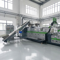 Lvhua recyclage déchets PP PE matériel machine de granulation en plastique deux étapes automatique ligne de production de recyclage de granulés en plastique