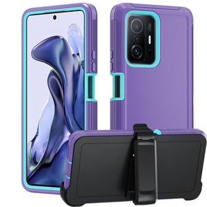 Nueva funda móvil para Xiaomi Honor X7A X9A <span class=keywords><strong>MI11T</strong></span> con Clip para cinturón Estuche de armadura dura TPU + PC Estuche para teléfono a prueba de golpes - Product Image 4