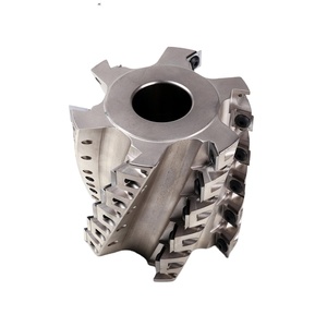 Cortador helicoidal con cabezal de corte en espiral indexable para fresadora de eje vertical Cortador de cepilladora de potencia de 4 lados - Product Image 1