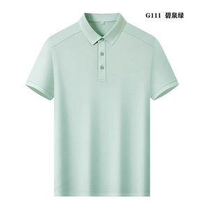 Polo transpirable de manga corta con cuello, unisex, para verano, ropa de trabajo ligera, 80-90% poliéster, con etiqueta y marcas. - Product Image 2
