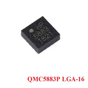 رقاقة مستشعر المجال المغناطيسية QMA6100P QMC5883L QMC5883P تسارع <span class=keywords><strong>3</strong></span> محاور 6 جيروسكوب بالقصور الذاتي المغناطيسية جيروسكوب - Product Image 4