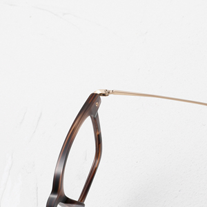 Glossy Full-Rim Square <b>Eyeglasses</b> With Metal Temples Anti Blue light Clear Lens <b>Frames</b> For Men - Product Image 3