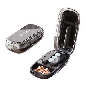 Hongyu Medicine Cutter Dispenser Portable Pill Box With Tablet Slicer Multi Functional Storage Case - Product Image 5