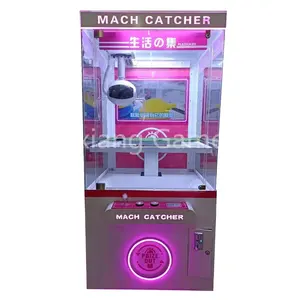 Macchina da gioco Arcade in lingua inglese di alta qualità macchina giocattolo in metallo artiglio con luce LED premio a gettoni