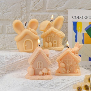 Exquisite Mushroom Egg <strong>House</strong> Silicone Candle Mold Rabbit Flower <strong>House</strong> Resin Soap Mold for Candle Making Easter Art Decoration - Product Image 1