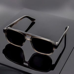 VSA25001 Lunettes de Soleil Pilote Polarisées Double Pont en Acétate de Haute Qualité pour Hommes - Product Image 2