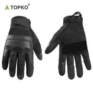 Gants de vélo TOPKO pour hommes, à doigts entiers, résistants à l'usure, respirants, antidérapants, pour la montagne et le cyclisme - Product Image 1