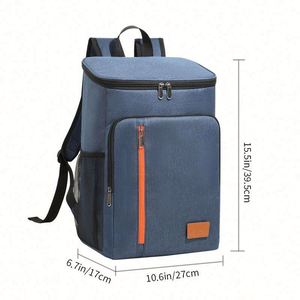 Custom Oxford Grocery Picnic <b>Backpack</b> Logo Wholesale Outdoor Waterproof <b>Thermal</b> Insulated Leakproof Zipper Portable Shoulder Bag - Product Image 4