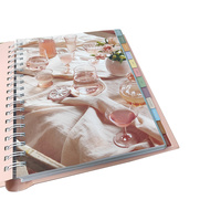 Carnet de notes de haute qualité, coloré et personnalisable, avec spirale en métal, en papier épais doublé, carnet de planification d'affaires